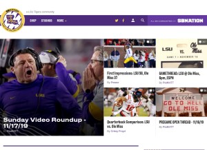 How andthevalleyshook.com looks like on a tablet such as an iPad.