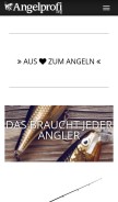 How angelprofi.org looks like on a mobile device such as an iPhone.