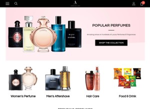 How anielas.com looks like on a tablet such as an iPad.