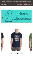 How animalaccesories.com looks like on a mobile device such as an iPhone.