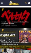 How anime.tc looks like on a mobile device such as an iPhone.