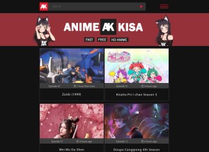 How animekisa.vip looks like on a tablet such as an iPad.