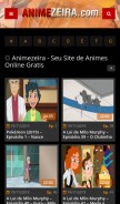 How animezeira.com looks like on a mobile device such as an iPhone.