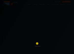 How anindawebsite.com looks like on a tablet such as an iPad.