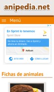 How anipedia.net looks like on a mobile device such as an iPhone.