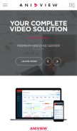 How aniview.com looks like on a mobile device such as an iPhone.
