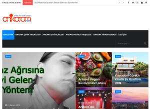 How ankaram.net looks like on a tablet such as an iPad.