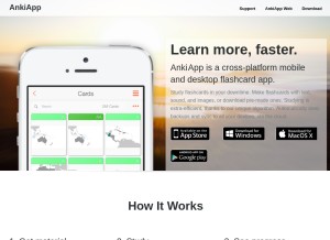 How ankiapp.com looks like on a tablet such as an iPad.