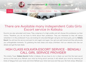 How ankitatiwari.in looks like on a tablet such as an iPad.