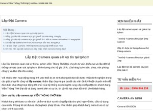 How anninhthoidai.com looks like on a tablet such as an iPad.