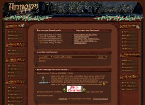 How annozone.de looks like on a tablet such as an iPad.