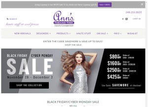 How annsfabulousfinds.com looks like on a tablet such as an iPad.