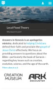 How answersingenesis.org looks like on a mobile device such as an iPhone.