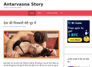 How antarvasnastory.co.in looks like on a tablet such as an iPad.
