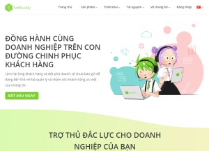 How antbuddy.com looks like on a tablet such as an iPad.