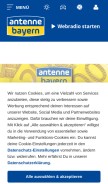 How antenne.de looks like on a mobile device such as an iPhone.