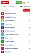 How anuntul.ro looks like on a mobile device such as an iPhone.