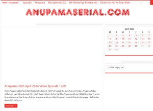 How anupamaserial.com looks like on a tablet such as an iPad.