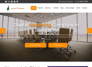 How anvikait.com looks like on a tablet such as an iPad.