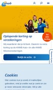 How anwb.nl looks like on a mobile device such as an iPhone.