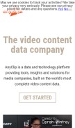 How anyclip.com looks like on a mobile device such as an iPhone.