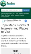 How anyplaceamerica.com looks like on a mobile device such as an iPhone.