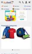 How anypromo.com looks like on a mobile device such as an iPhone.