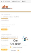 How anytheengmedia.com looks like on a mobile device such as an iPhone.