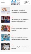 How anytimestrength.com looks like on a mobile device such as an iPhone.