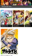 How anzanime.es looks like on a mobile device such as an iPhone.