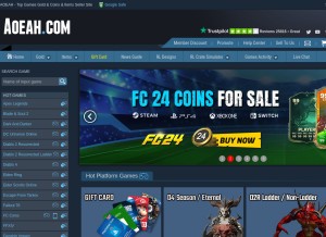 How aoeah.com looks like on a tablet such as an iPad.