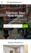 How apartments.com looks like on a mobile device such as an iPhone.