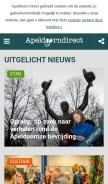 How apeldoorndirect.nl looks like on a mobile device such as an iPhone.