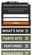 How apexgunparts.com looks like on a mobile device such as an iPhone.