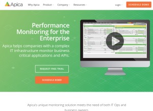 How apicasystem.com looks like on a tablet such as an iPad.
