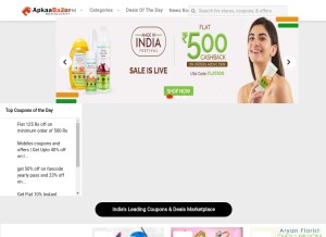 How apkaabazar.com looks like on a tablet such as an iPad.