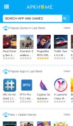How apkhome.net looks like on a mobile device such as an iPhone.
