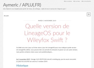How aplu.fr looks like on a tablet such as an iPad.