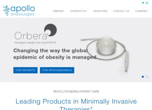 How apolloendo.com looks like on a tablet such as an iPad.