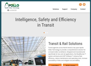 How apollovideo.com looks like on a tablet such as an iPad.