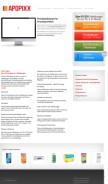 How apopixx.de looks like on a mobile device such as an iPhone.