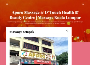 How aporomassagekl.blogspot.com looks like on a tablet such as an iPad.