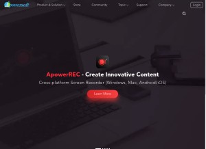 How apowersoft.com looks like on a tablet such as an iPad.