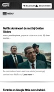 How apparata.nl looks like on a mobile device such as an iPhone.