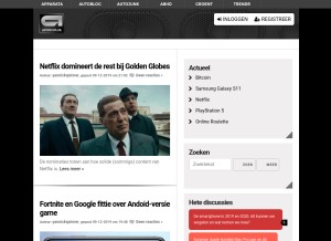 How apparata.nl looks like on a tablet such as an iPad.
