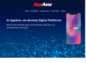 How appasia.com looks like on a tablet such as an iPad.