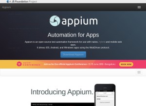 How appium.io looks like on a tablet such as an iPad.
