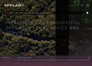 How applebyglobal.com looks like on a tablet such as an iPad.