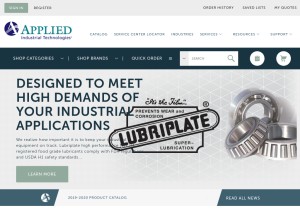 How applied.com looks like on a tablet such as an iPad.