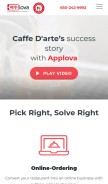 How applova.io looks like on a mobile device such as an iPhone.